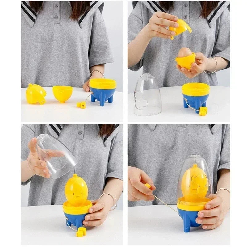 Manual Golden Egg Puller Scrambler Household White Yolk Mixer Kitchen Tool Mix Manual Scrambler Convenient Without Breaking Eggs Peaceful Pleasures Health and Wellness