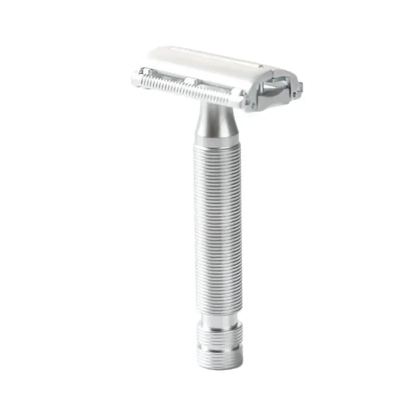 Yaqi Monarch Matte Chrome Color Safety Razor Zinc Alloy Razor Head And Aluminium+Brass Handle Lightweight Durability Razor Peaceful Pleasures Health and Wellness BRMC2353