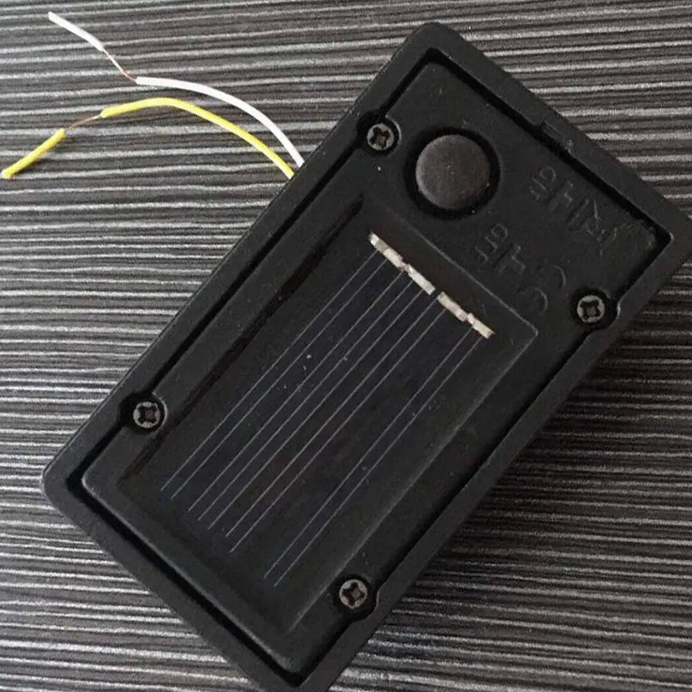 Garden Lawn Square LED Light Solar Battery Storage Box, Battery Box Accessory, Polycrystalline Waterproof Box Peaceful Pleasures Health and Wellness