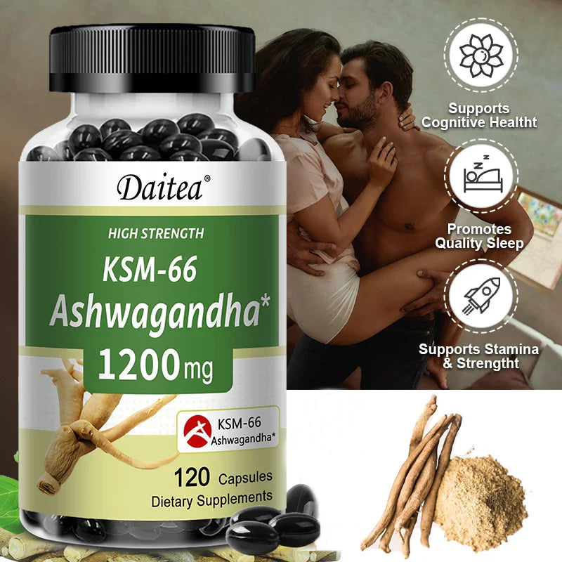KSM-66 Ashwagandha 1200mg – Stress, Sleep & Mood Support
