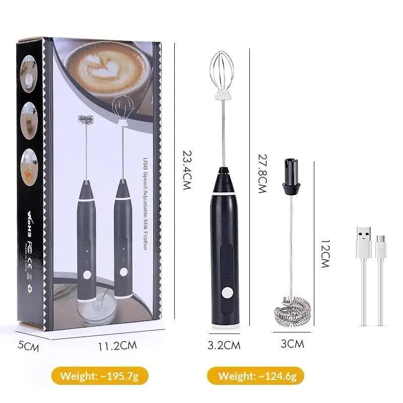 Rechargeable Electric Egg Beater | 3-Speed Cordless Whisk