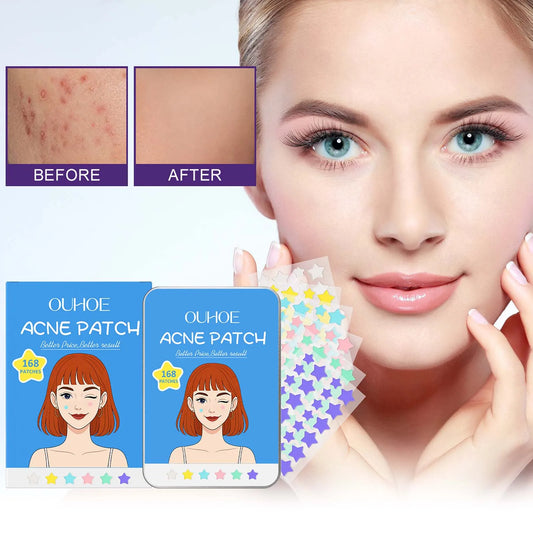 Star Shape Pimple Patches 168pc – Invisible Acne Stickers Peaceful Pleasures Health and Wellness