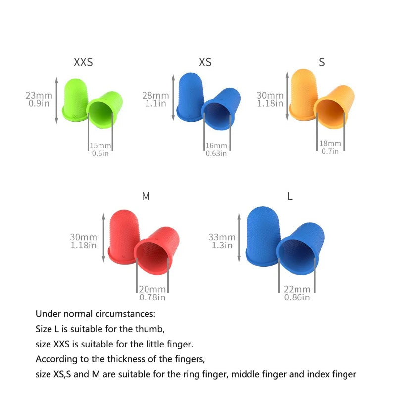 5Pcs/set Silicone Finger Protectors High-temperature Resistant Electronic Factory Operation Gloves Peaceful Pleasures Health and Wellness