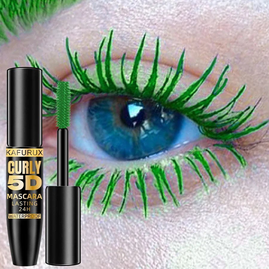 KAFURUX 5D Waterproof Mascara – Volume, Curl & 9 Colors