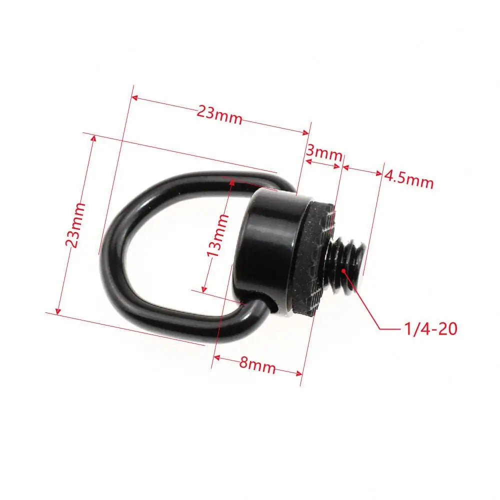 1/4 Inch Camera Screw Connection Ring D Ring Shoulder Strap Safety Screw Black Connection Adapter Camera Quick Strap Ring Peaceful Pleasures Health and Wellness A2