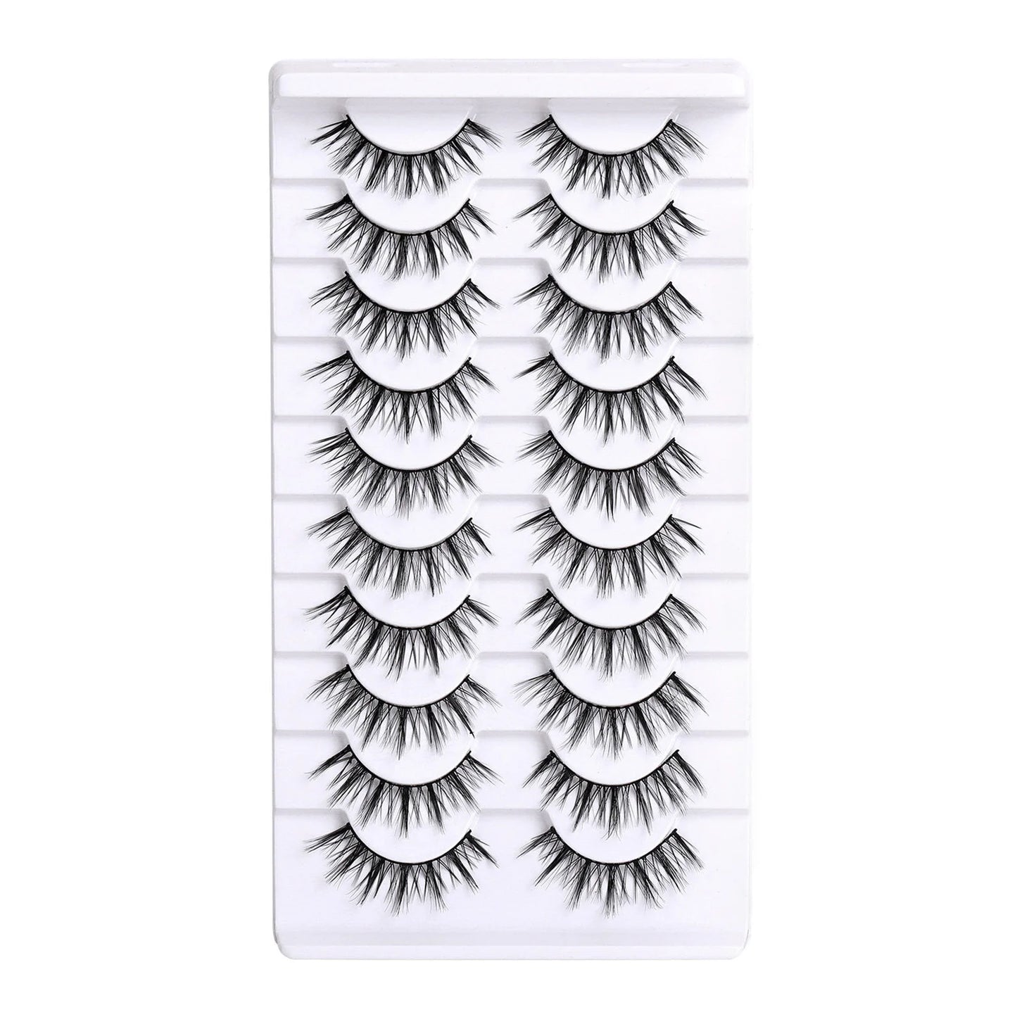 3D Fluffy False Eyelashes – 10 Pairs Full Strip Lashes