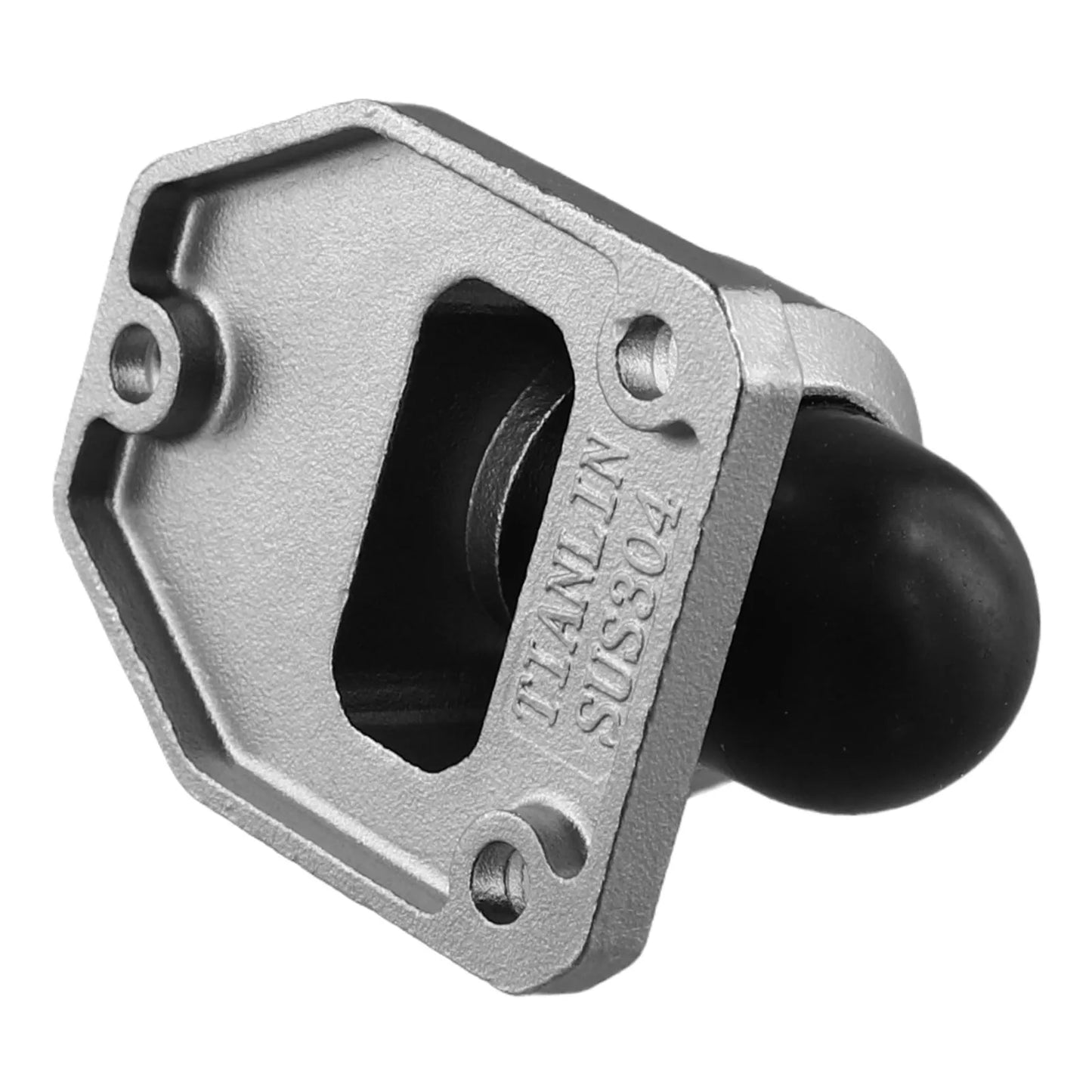 Heavy Duty Stainless Steel Glass Door Stop & Rubber Buffer