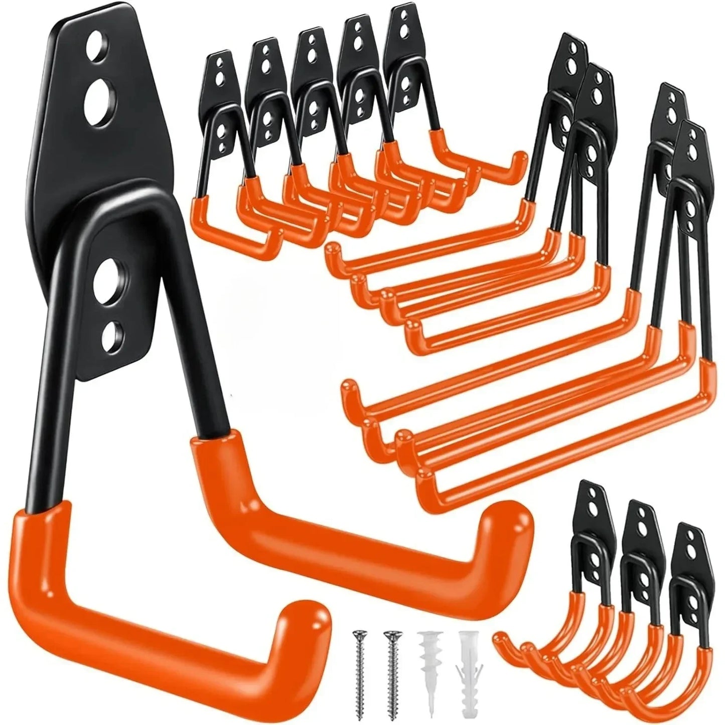 Heavy Duty Metal Hook Garage Organizer Wall Mount Bicycle Hanger Hooks Wall Mount Anti-slip Storage Hook For Ladders Garden Tool Peaceful Pleasures Health and Wellness