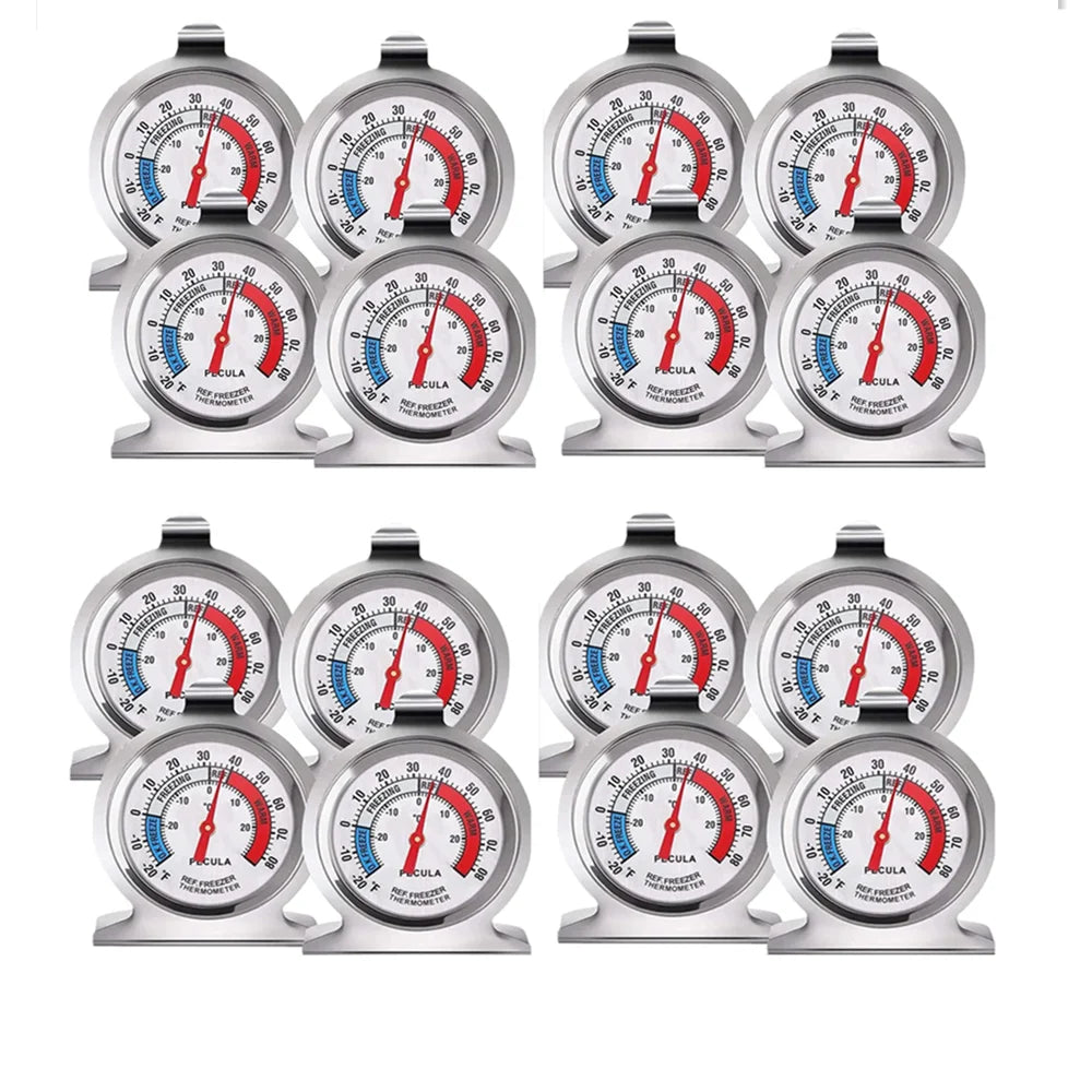 Refrigerator Freezer Thermometer – Large Dial, No Battery