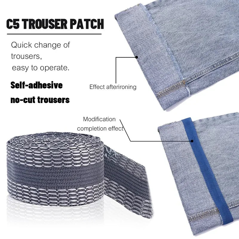 Iron-On Hem Tape – No-Sew Trouser & Fabric Hemming Iron-On Hem Tape Peaceful Pleasures Health and Wellness