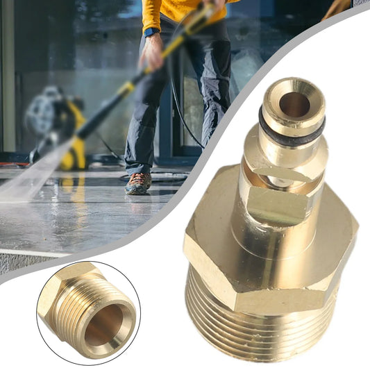 M22 Adapter Quick Connect Converter Hose Brass Pressure Washer Pipe Peaceful Pleasures Health and Wellness Yellow