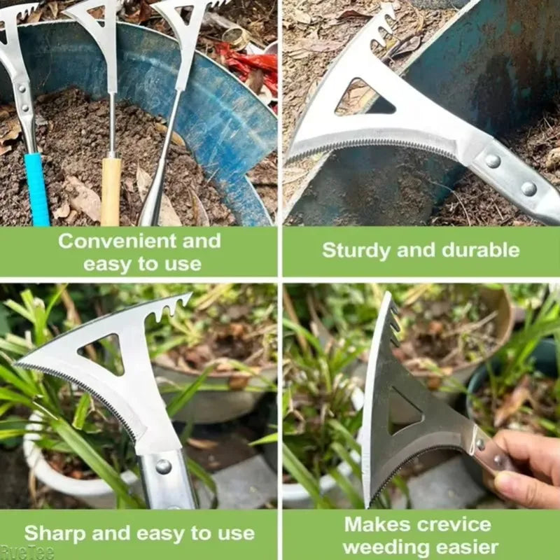 RveTee Stainless Steel Hand Weeder | Garden Weed Puller Tool