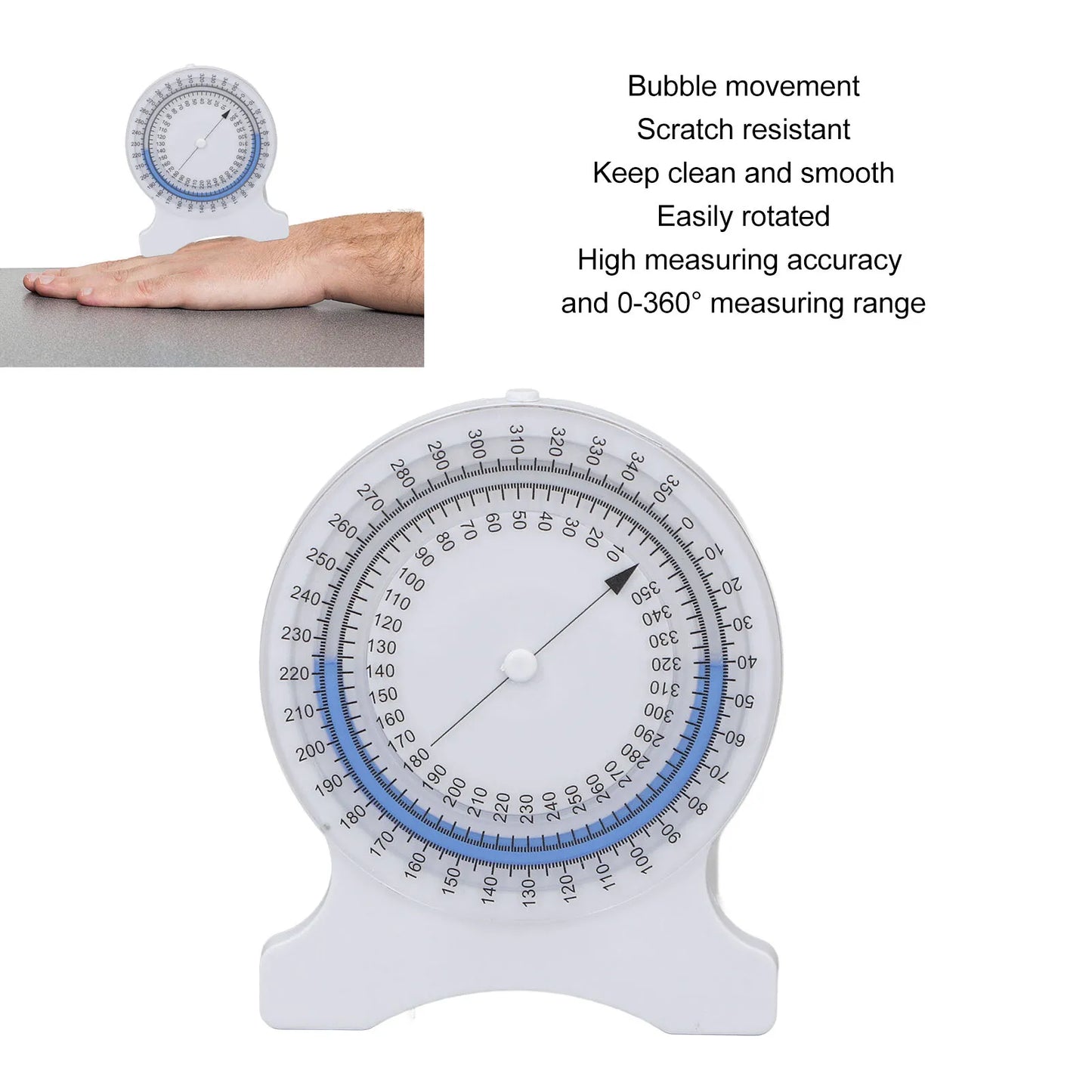 Therapy Inclinometer Inclinometer Gauge for Physical Therapy Non Leak Bubble Accurate Measurements for Students Professionals Peaceful Pleasures Health and Wellness