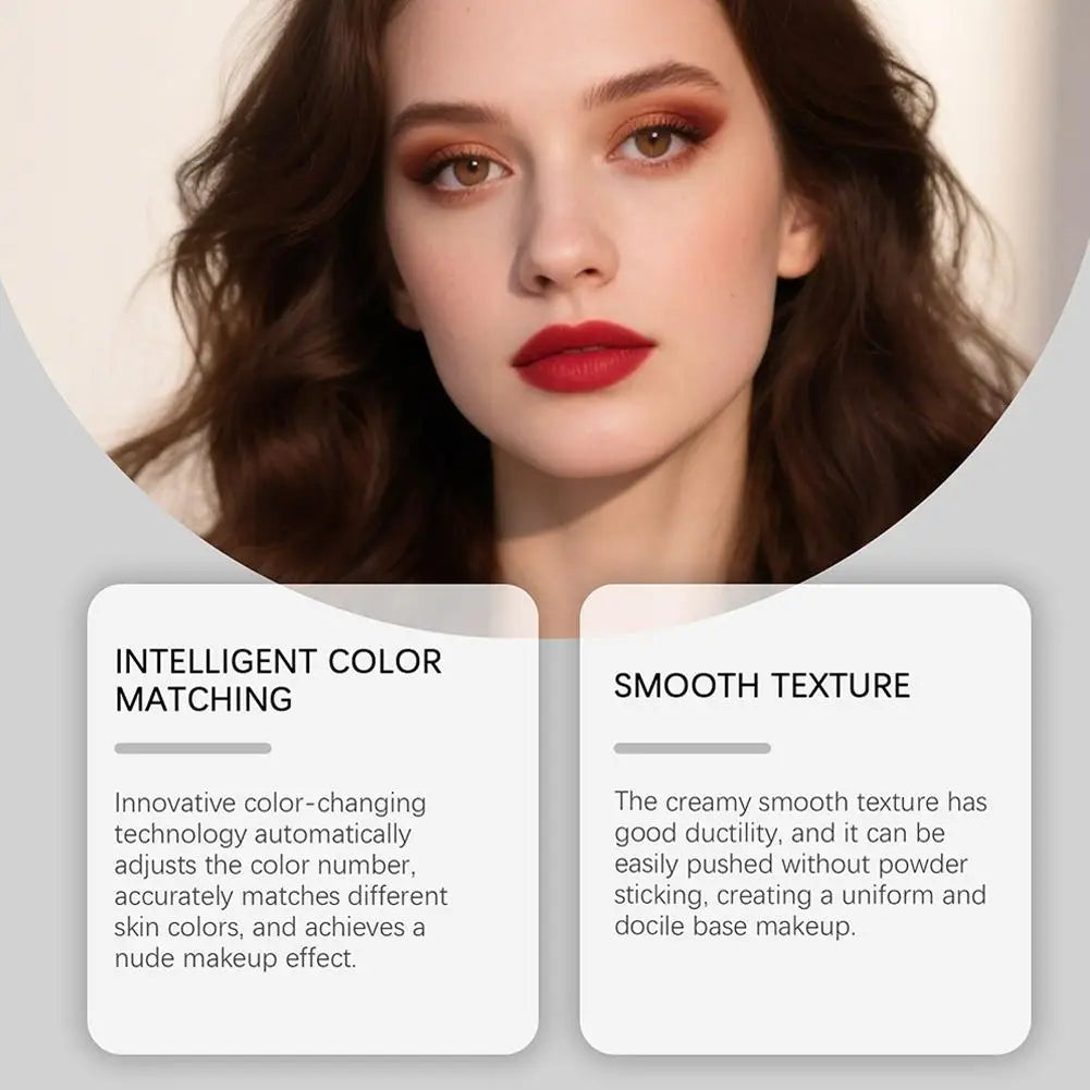 Glow Air Cushion Foundation – Mushroom Head CC BB Cream Full Coverage, Long-Lasting & Hydrating Peaceful Pleasures Health and Wellness