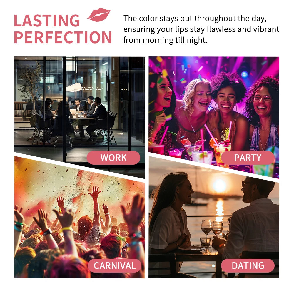 3colors Peel Off Liquid Lipstick Waterproof Long Lasting Tear Lipstick Lip Gloss Women Sexy Makeup Tear Pull Lips Mask Cosmetics Peaceful Pleasures Health and Wellness