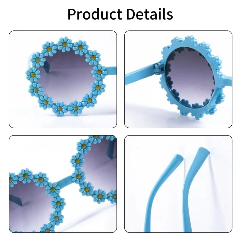 Kids Daisy Flower Sunglasses UV400 Protection | Ages 2–12
