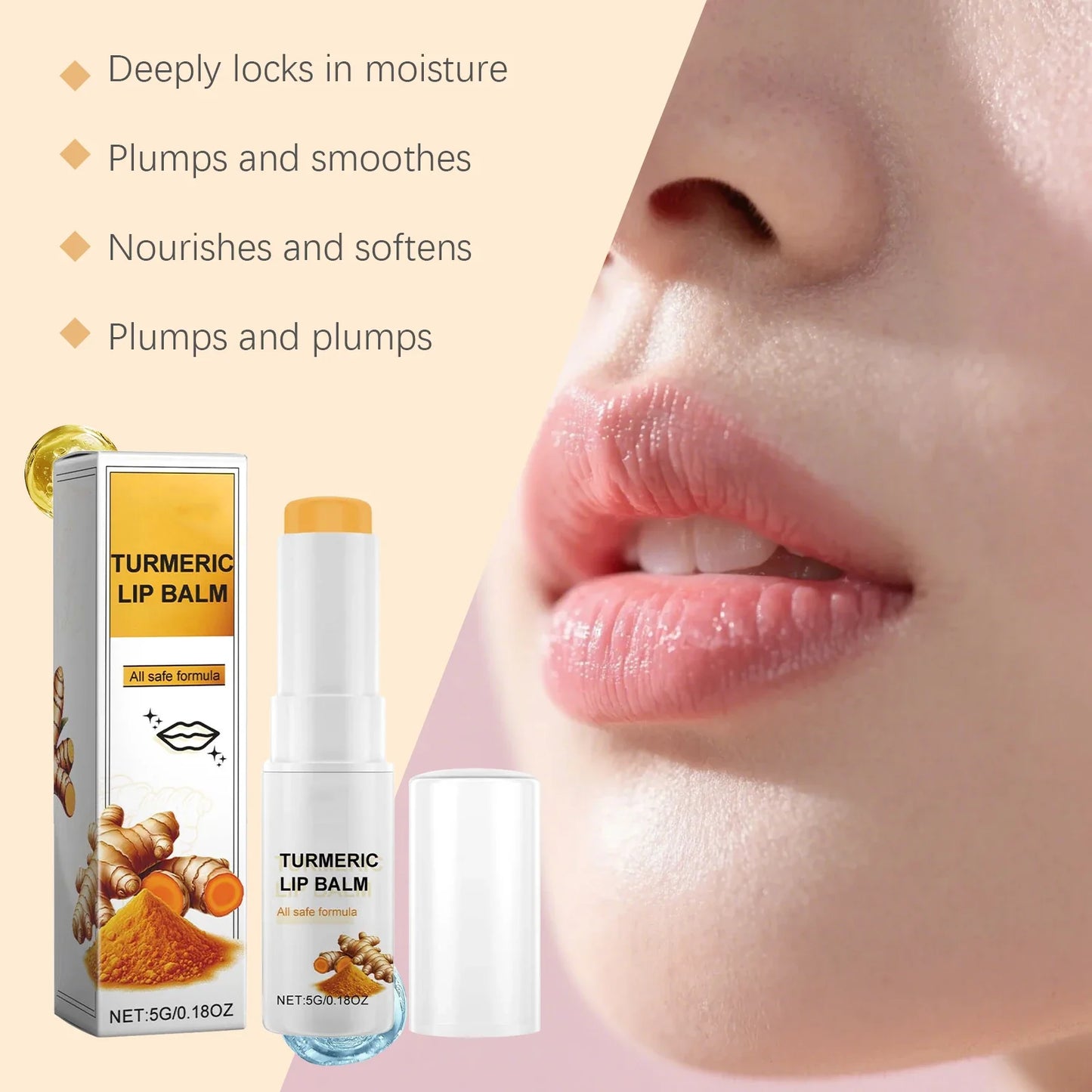 Turmeric Moisturizing Lip Balm – Hydrating & Nourishing
