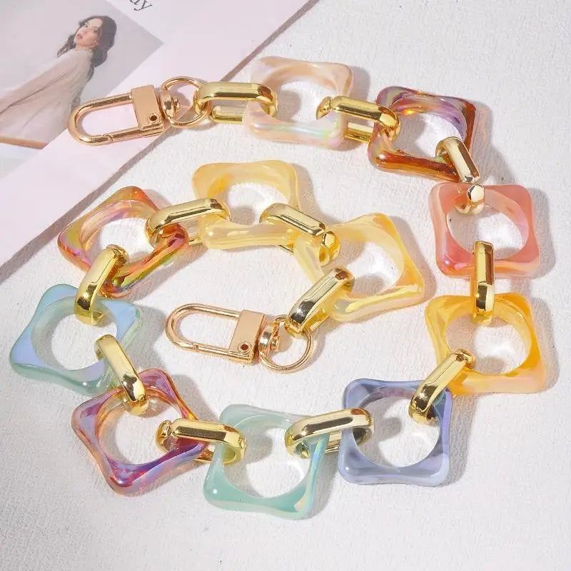 Iridescent Acrylic Chain Strap | DIY Bag & Handbag Accessory