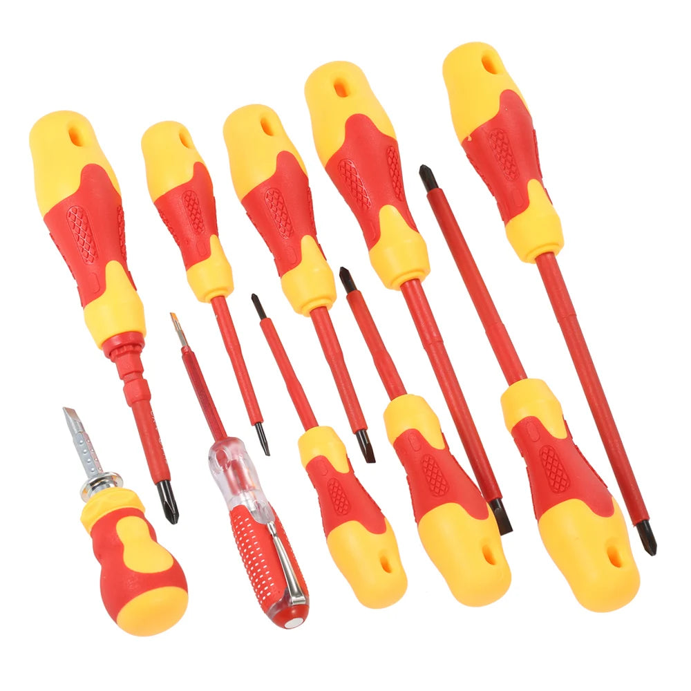 1000V Insulated Screwdriver Magnetic Slotted P-hillips Bits Soft