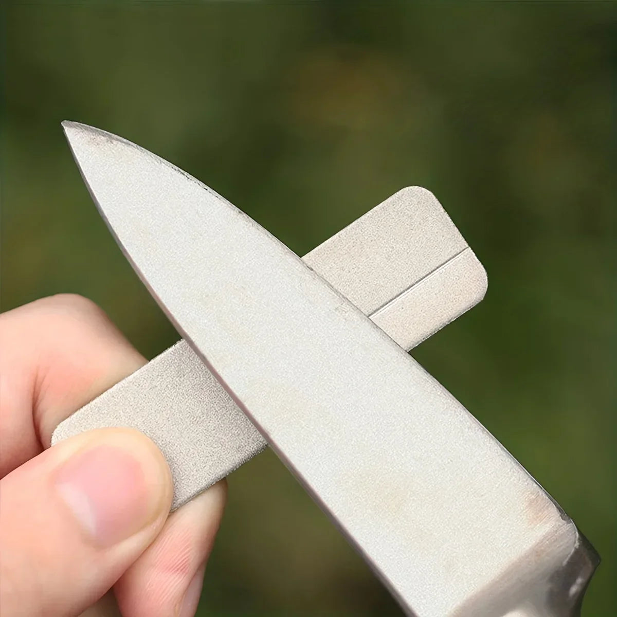 Knife Sharpener Diamond Pocket Tools Mini Keychain Outdoor Camping Sharpener Outdoor Camping Tool Emery Nail File Peaceful Pleasures Health and Wellness