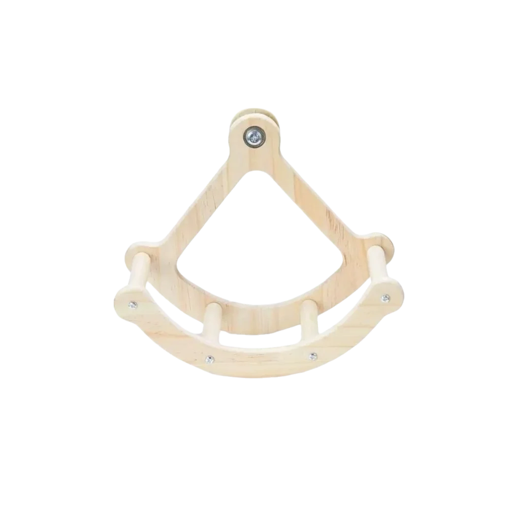 Wooden Bird Swing Toy – Rocking Perch for Parrots & Parakeets