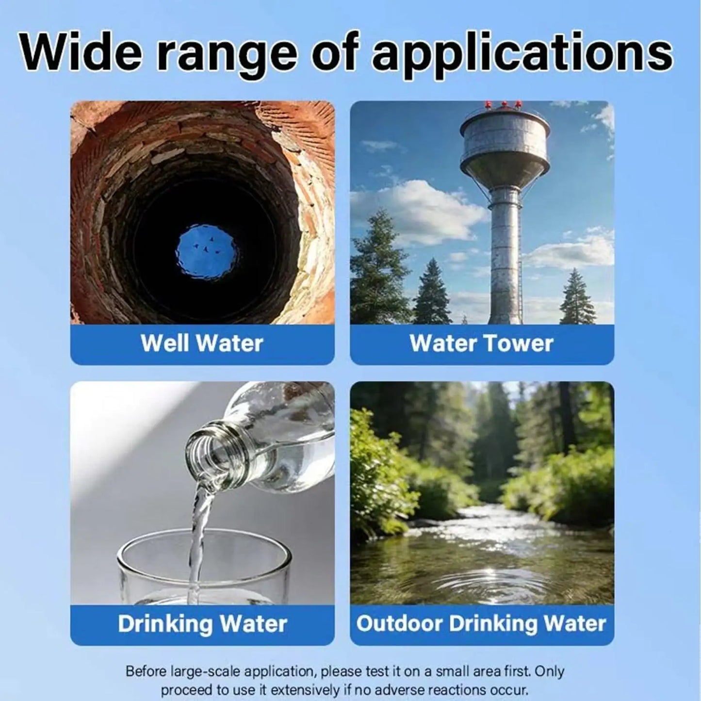 Water Purification Tablets 100g Drinking Purifier Tablets Hiking Water Purification for Survival Apartment Camping Hiking Peaceful Pleasures Health and Wellness