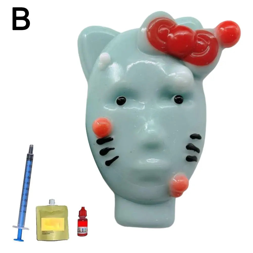 Pimple Popping Toy Reusable Stress Relief With Filler Tools Fun Sensory Fidget For ADHD & Anxiety Relief Games Toys Peaceful Pleasures Health and Wellness B