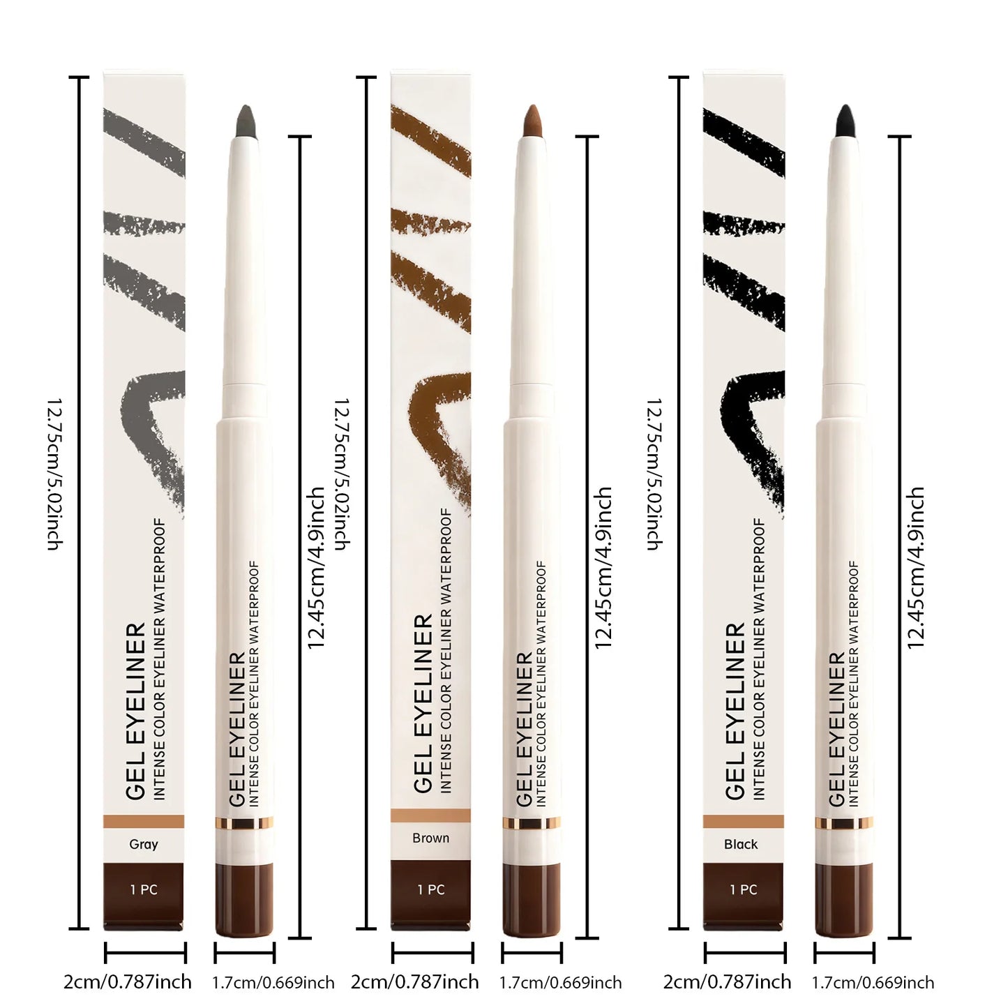 Matte Eyeliner Pencil Lasting Waterproof Matte Texure Smooth Easy Draw Shaping Liner Contour Quick Dry Portable Eye Makeup Pen Peaceful Pleasures Health and Wellness