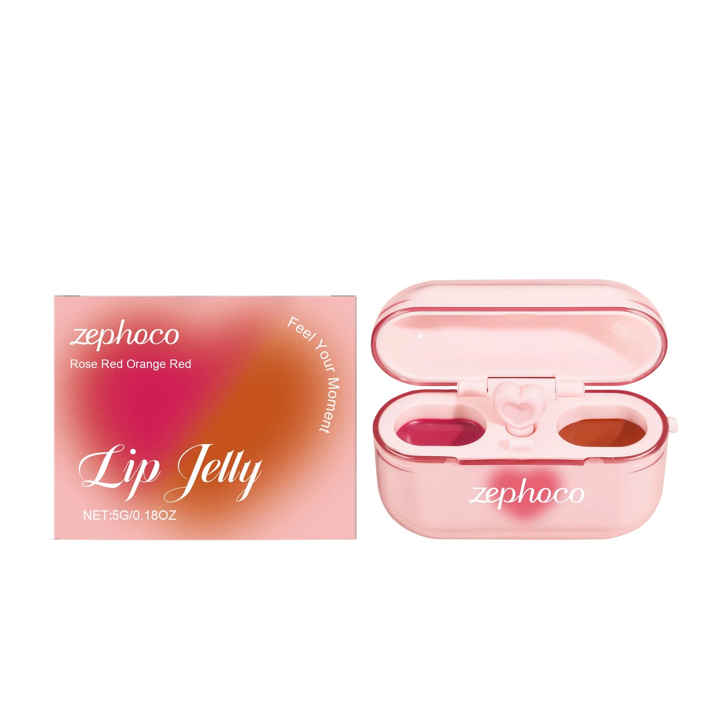 Two-Tone Jelly Lip Gloss – Shiny, Moisturizing & Long-Lasting