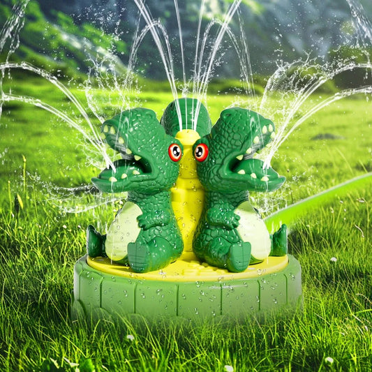 Dinosaur Water Sprinkler for Kids – Outdoor Summer Yard Toy Kids Water Sprinkler Peaceful Pleasures Health and Wellness