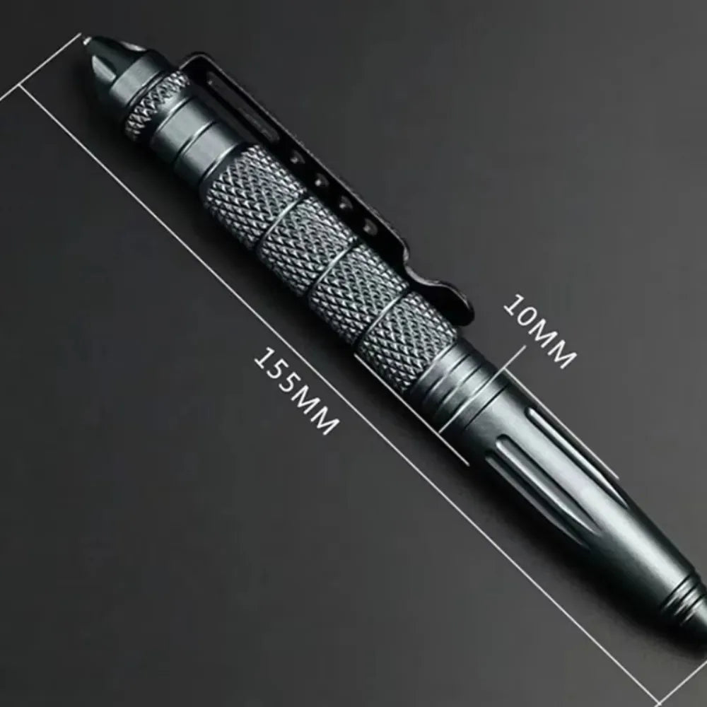Military Tactical Pen Multifunction Aluminum Alloy Outdoor Camping Security Survival Tools Emergency Glass Breaker Survival Pen Peaceful Pleasures Health and Wellness