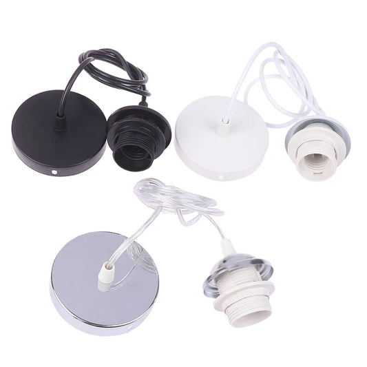 Home Retro E27 Hanging Lamp Holder With 1m/1.5m Hanging Wire Ceiling Lamp Holder Socket Lamp Base For Hanging Pendant Lights Peaceful Pleasures Health and Wellness