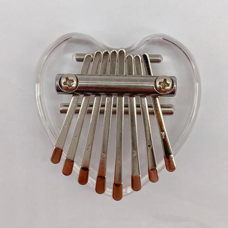 Instrument 8-tone Mini Thumbpiano Kalimba Solid Wood Crystal