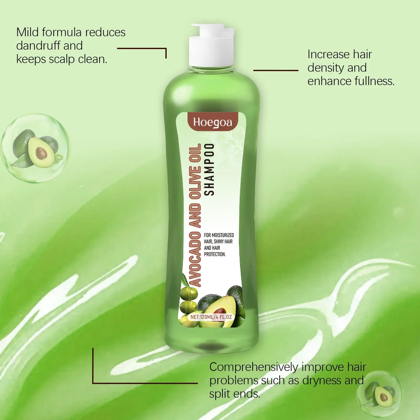 Hoegoa Avocado Oil Shampoo & Conditioner Set 240ml
