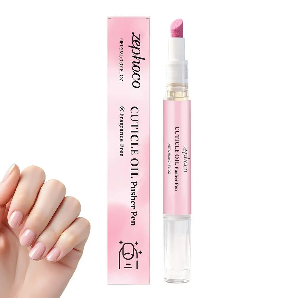 2-in-1 Cuticle Oil Pusher Pen – Nail Care Essence Pen for Hangnails & Dry Nails 2ml Peaceful Pleasures Health and Wellness 1PCS