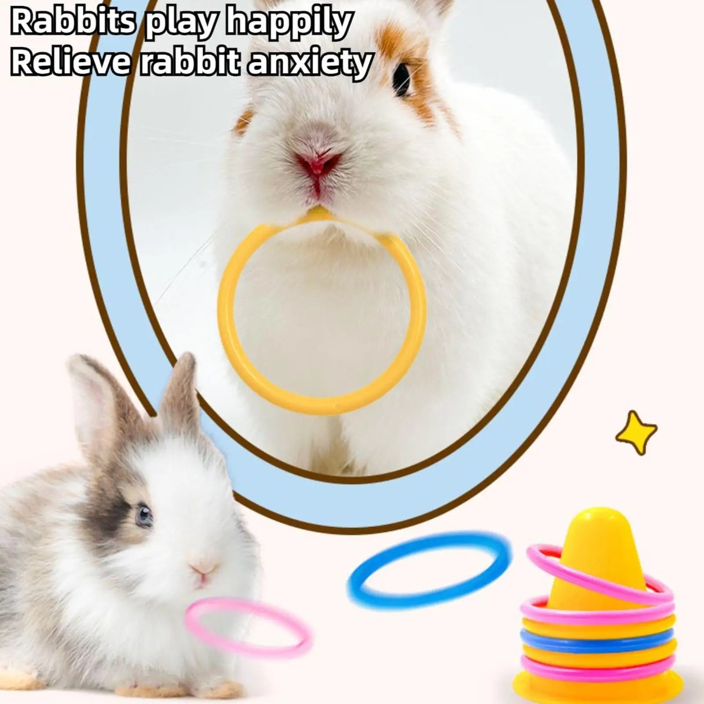 Ice Cream Stacking Ring Toy for Bunnies & Small Pets