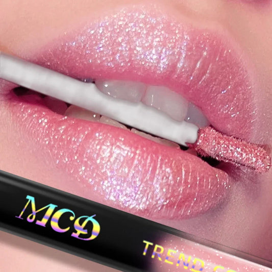 MCD 15-Shade Glitter Lip Gloss | Pearl Shimmer Liquid Lipstick Glitter Lip Gloss Oasis Select