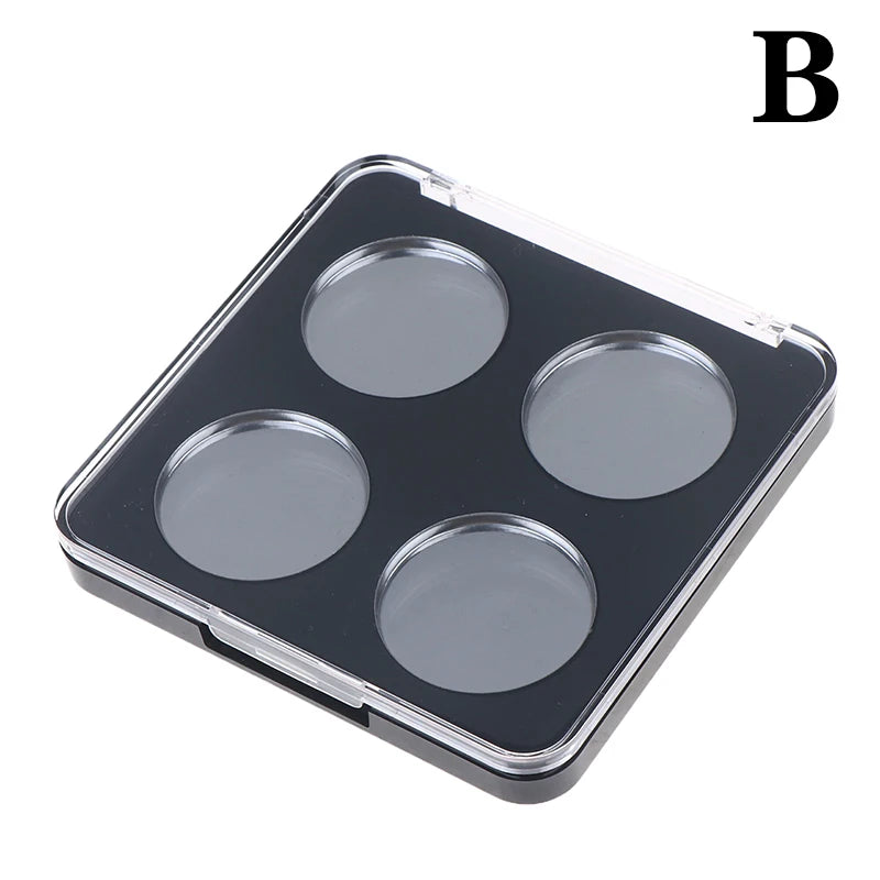 4 Grids Magnetic Makeup Palette Empty Cosmetics Dispensing Storage Box For Eyeshadow Lip Color Powder Blusher Highlighter Peaceful Pleasures Health and Wellness B