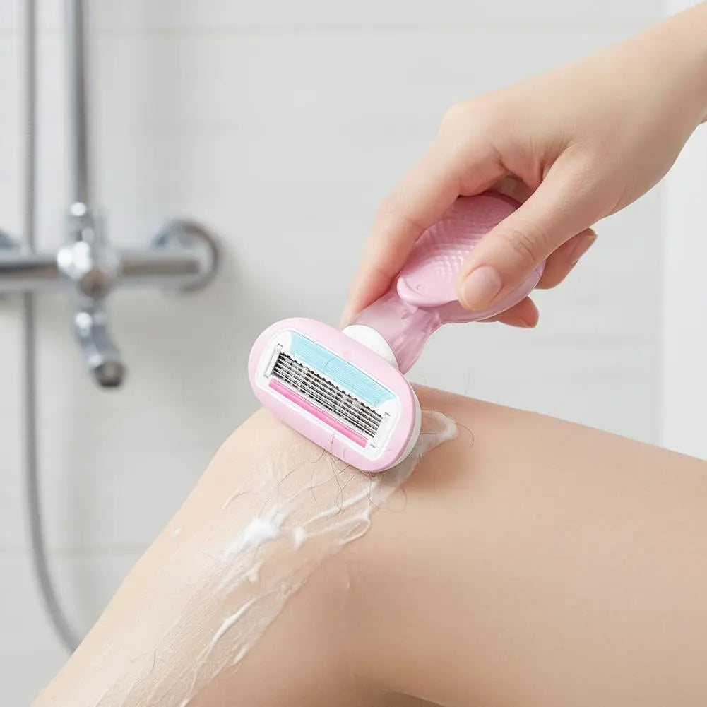 Portable Women Razor for Travel Face Leg Bikini Body Hair Shaving With Protective Net Blade Lady Manual Shaver Set Peaceful Pleasures Health and Wellness