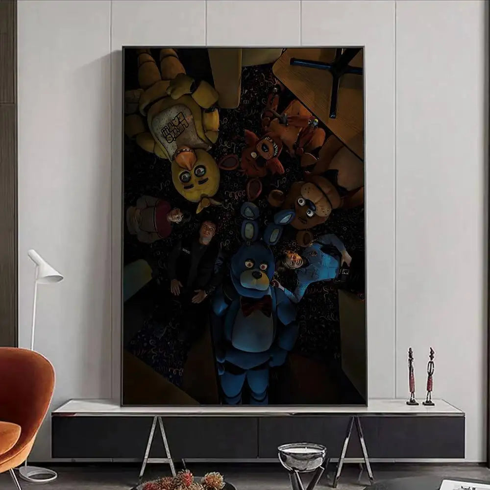 FNAF Five Nights at Freddy's Ultimate Group Poster | Waterproof Wall Art Poster Peaceful Pleasures Health and Wellness z5 15X20cmNoframe