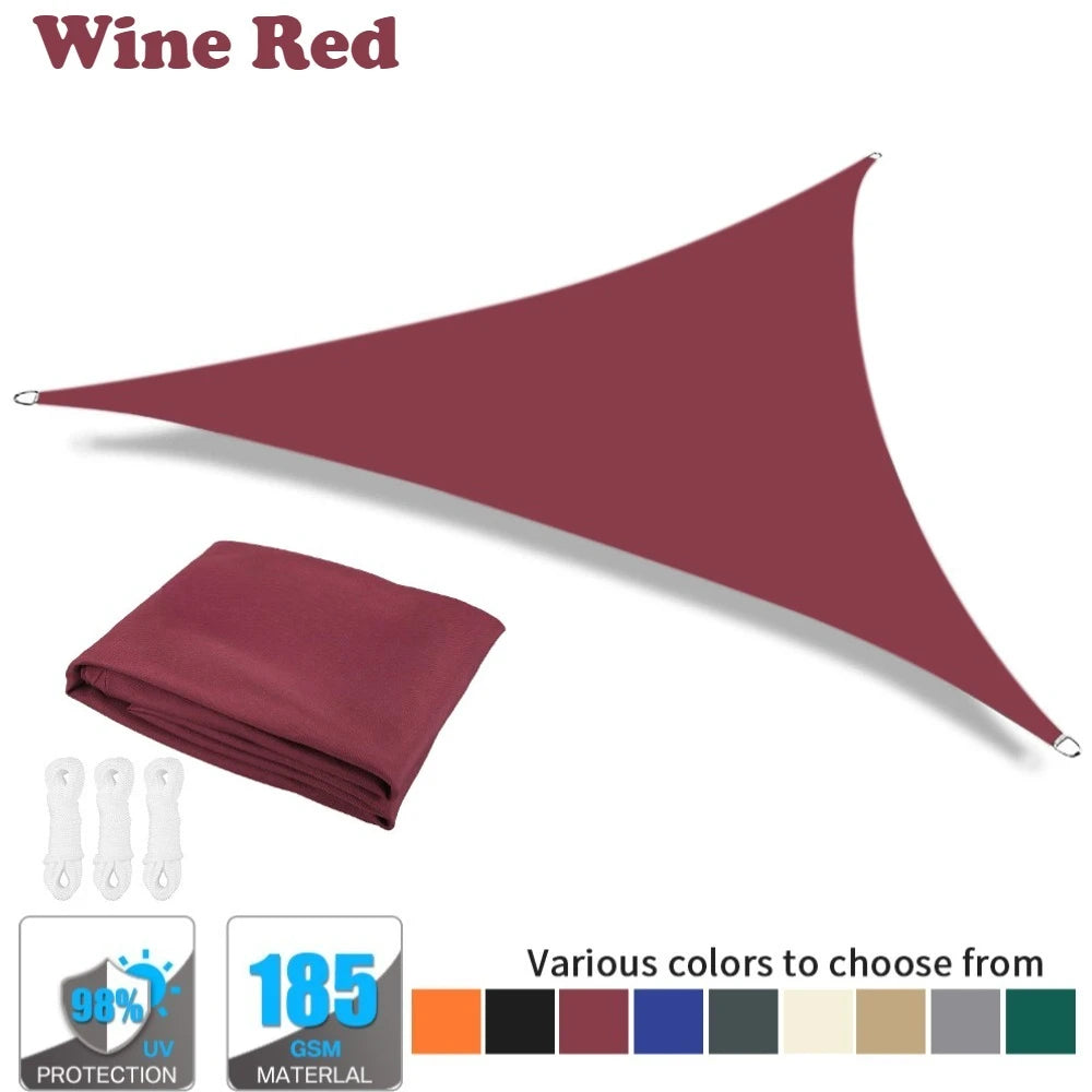 Triangle Sun Shade Sail Canopy – 98% UV Block Outdoor Cover