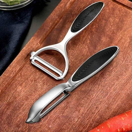 Stainless Steel Vegetable Fruit Peeler Set – I & Y Shape Vegetable Peeler Set Peaceful Pleasures Health and Wellness