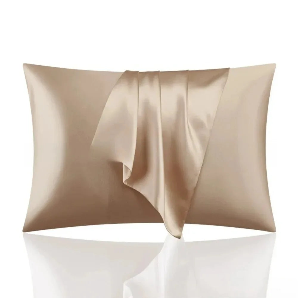 Silk Pillowcase Set of 2, Soft Breathable Mulberry Silk Pillow Cover for Hair and Skin, Luxury Zippered Pillow Case for Peaceful Pleasures Health and Wellness