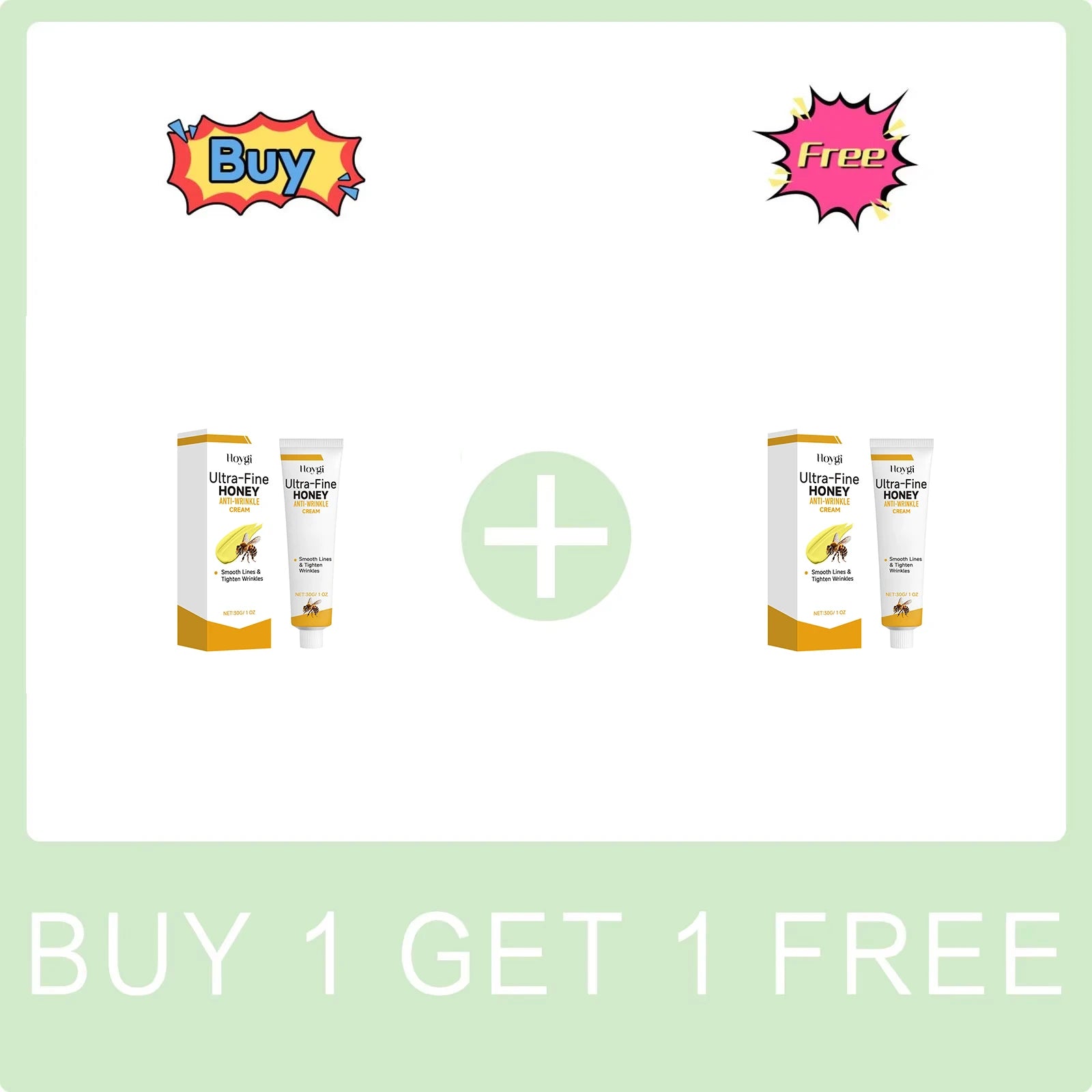 Ultra-Fine Honey Cream Anti Wrinkle Cream Fade Fine Lines Nourishing Skin Improve Dullness Brightening Lifting Firming Skin Care Peaceful Pleasures Health and Wellness Buy 1 Get 1 Free