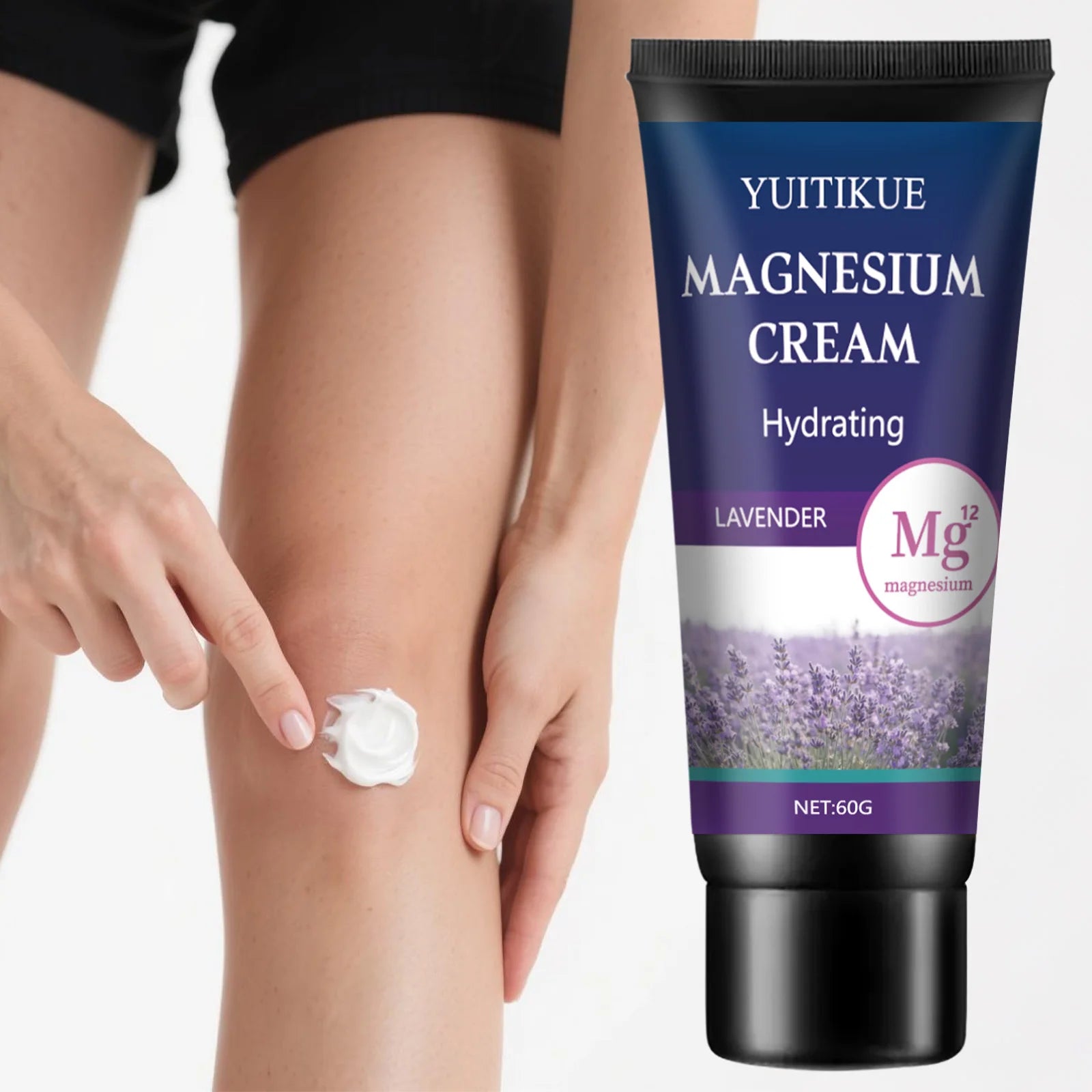 YUITIKUE Magnesium Cream 60g | Joint & Muscle Relief, Lavender Magnesium Body Cream Peaceful Pleasures Health and Wellness Default Title