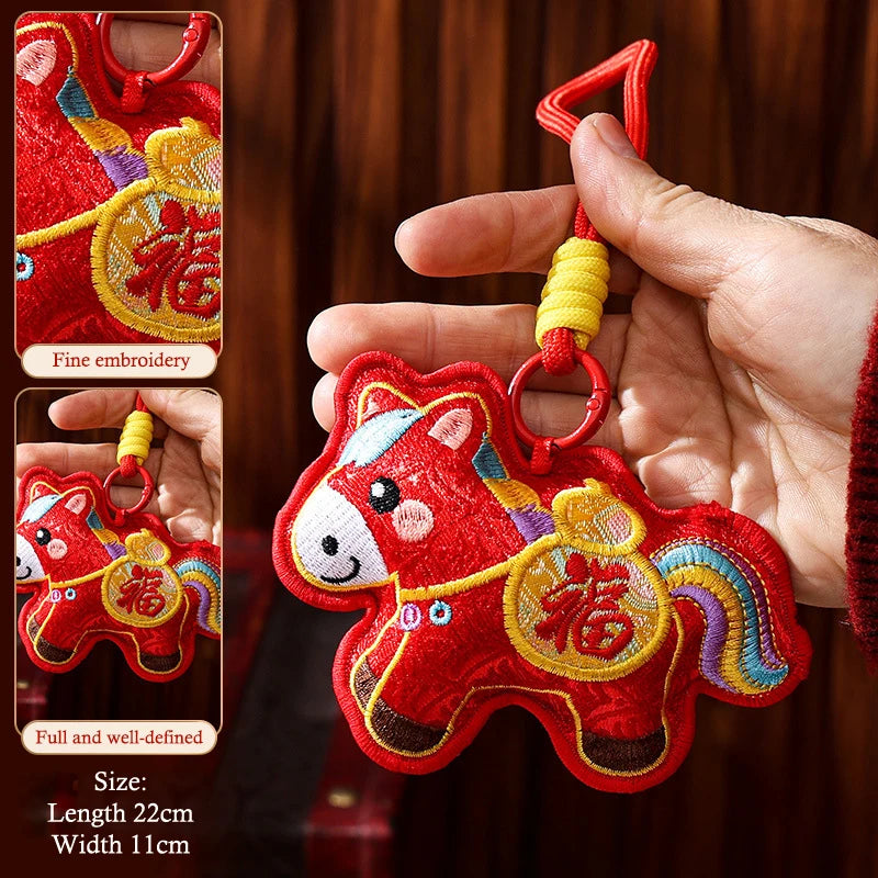 2026 Year of the Horse Chinese Zodiac Keychain & Bag Charm