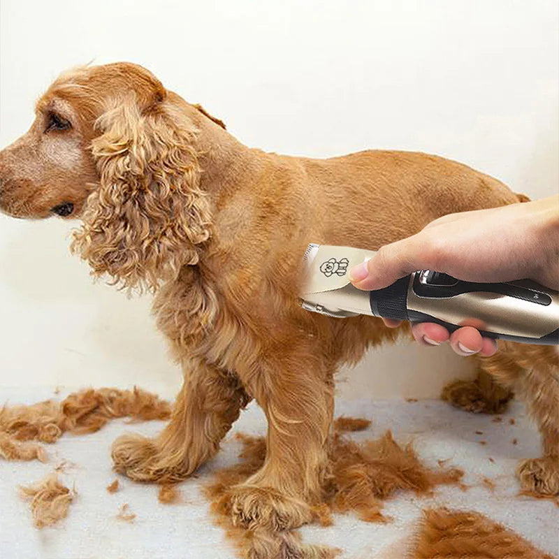 Cat Dog Hair Clipper Electrical Professional Hair Clipper for Pets Silent Hair Cutter USB Rechargeable Pet Grooming Clipper Set Peaceful Pleasures Health and Wellness