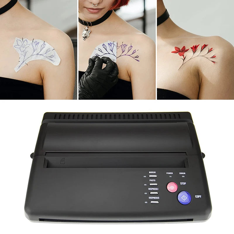 Tattoo Transfer Stencil Machine with Kit Copier Printer Tattoo Transfer Stencil Paper Tattoo Stencil Printer Machine for Tattoo Peaceful Pleasures Health and Wellness