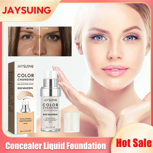 Jaysuing Full Coverage Waterproof Liquid Foundation 30ml Liquid Foundation Oasis Select