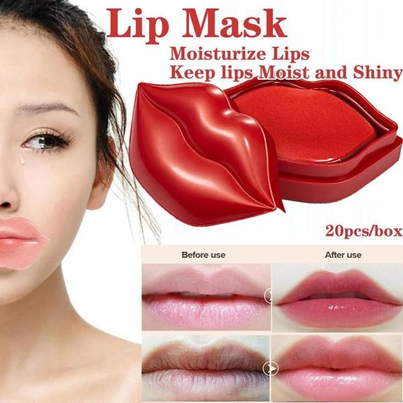 BIOAQUA Cherry Gollagen Hydrating Lip Mask Moisturizing Nourishing Anti-Drying Lightening 20pcs Peaceful Pleasures Health and Wellness